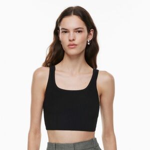 Aritzia sculpt knit crop